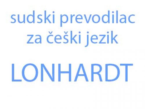 Sudski prevodilac za češki jezik Lonhardt